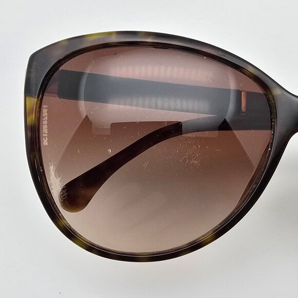 Chanel 5225-Q 714/3B Tortoise Brown Leather Frame Brown Lens Sunglasses w/ Case - Picture 13 of 15